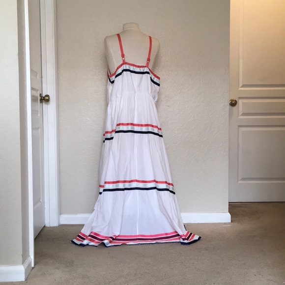 Lane Bryant Tie Strap Tiered Maxi Dress - Size 18W - NWT - Picture 2 of 14